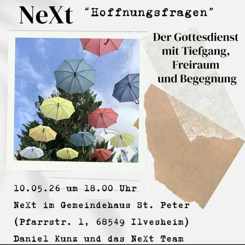 Quelle: privat NEXT "Hoffnungsfragen" 10.05.2026